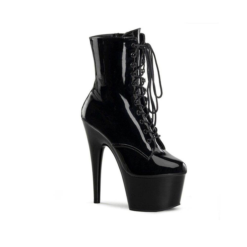 Lace-up Front Ankle Boots